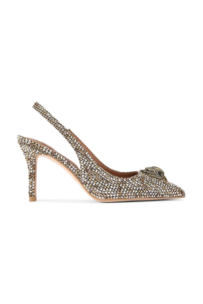 Kurt Geiger London szpilki Belgravia High Sling Beige Comb beżowy 3422843609