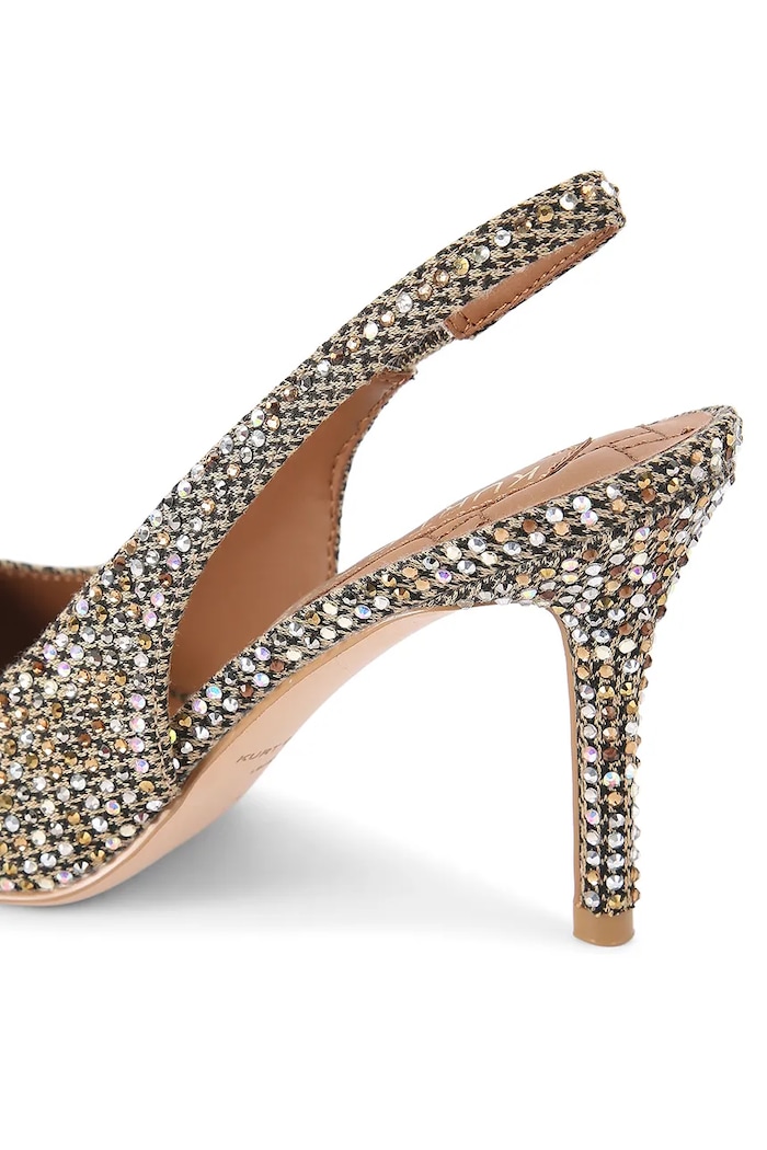 Obuwie Kurt Geiger London szpilki Belgravia High Sling Beige Comb 3422843609 beżowy