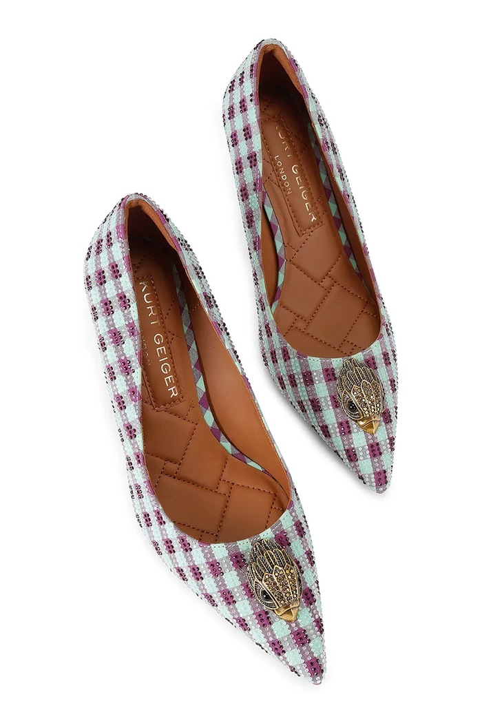 Kurt Geiger London szpilki Belgravia Eagle Court 3939999689 zielony AW26