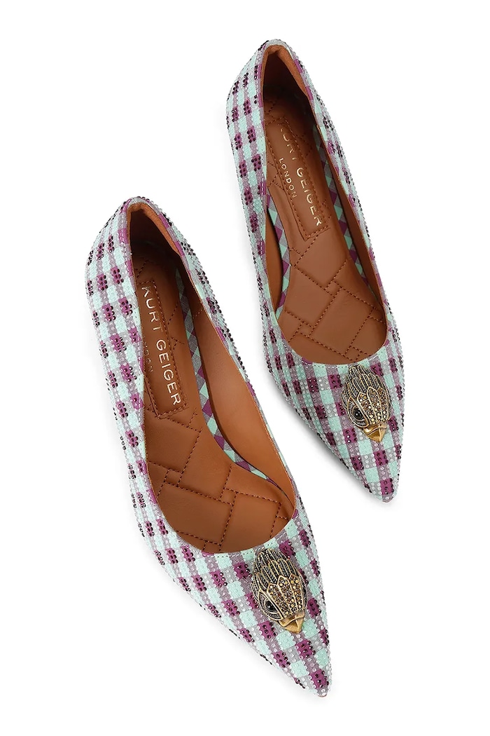 Kurt Geiger London szpilki Belgravia Eagle Court 3939999689 zielony AW26