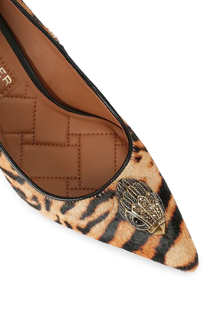 Kurt Geiger London szpilki skórzane Belgravia Eagle Court Camel brązowy 3939946189