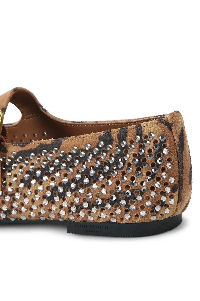Kurt Geiger London baleriny zamszowe Mayfair Ballet Flat brązowy 2656346209
