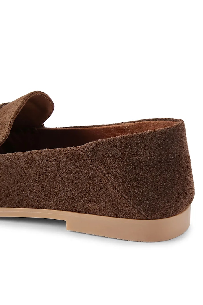 Obuwie Kurt Geiger London loafersy damskie zamszowe Kurt Charm Loafer Brown 5808030209 brązowy