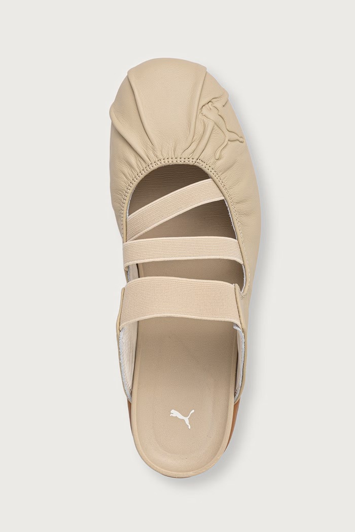 Чехли от кожа Speedcat Mule Puma 409618 бежов
