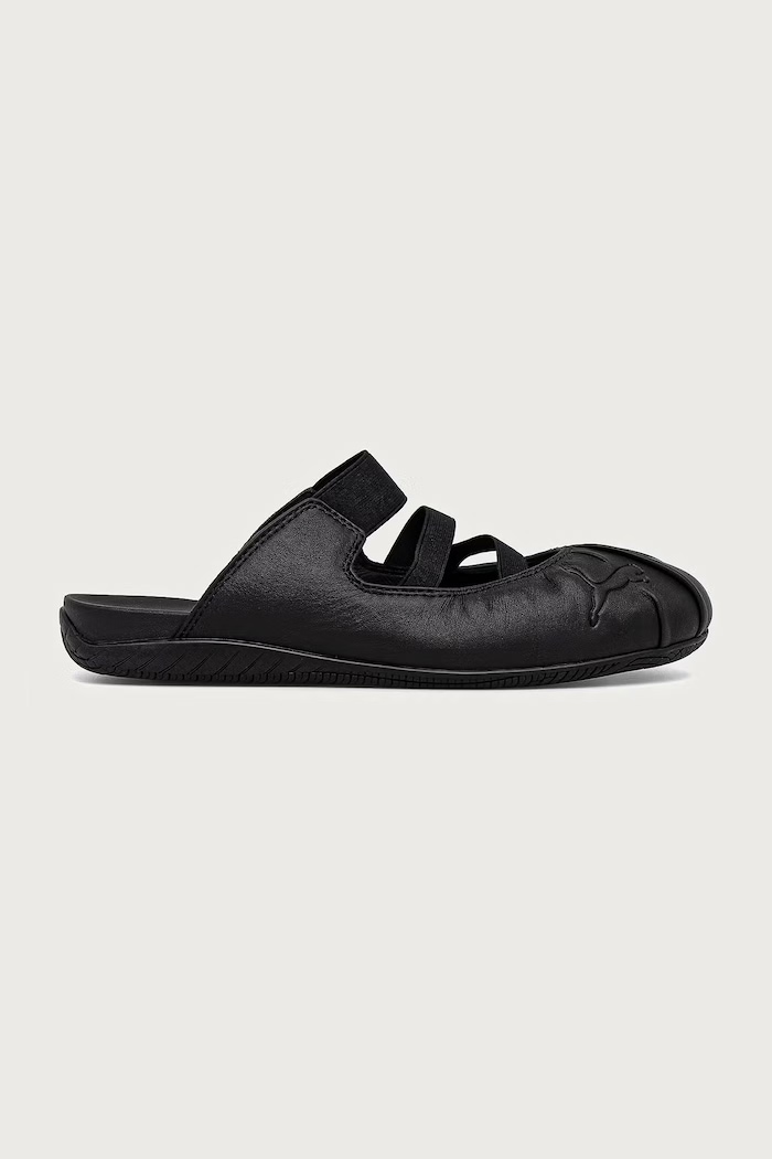 Puma klapki skórzane Speedcat Mule 409618 czarny AW26