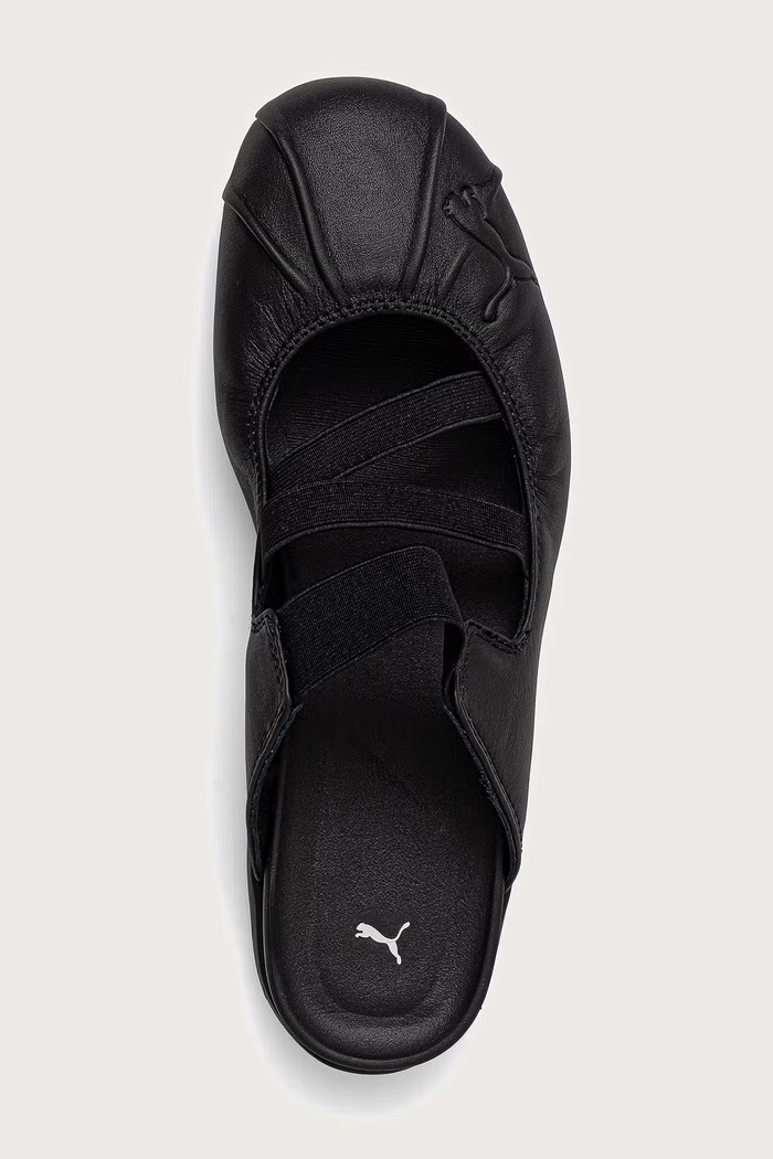 Puma klapki skórzane Speedcat Mule 409618 czarny