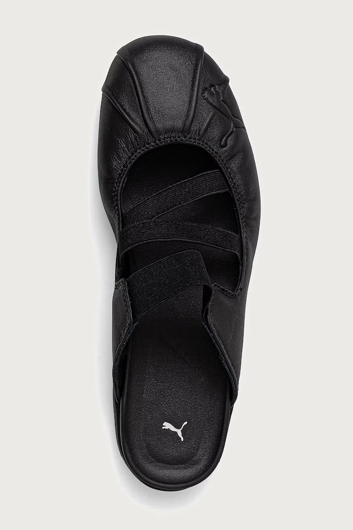 Puma klapki skórzane Speedcat Mule 409618 czarny