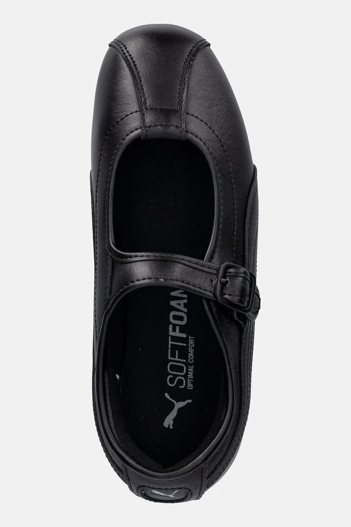 Puma baleriny skórzane Tacklette L czarny 408551