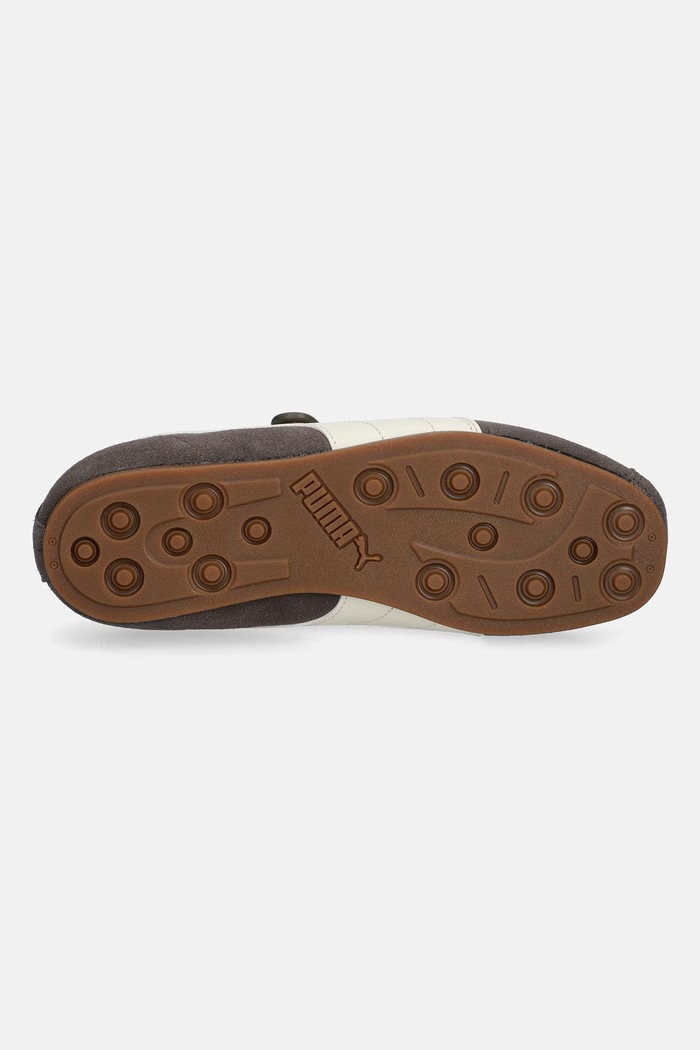 Puma baleriny zamszowe Tacklette 408550 brązowy