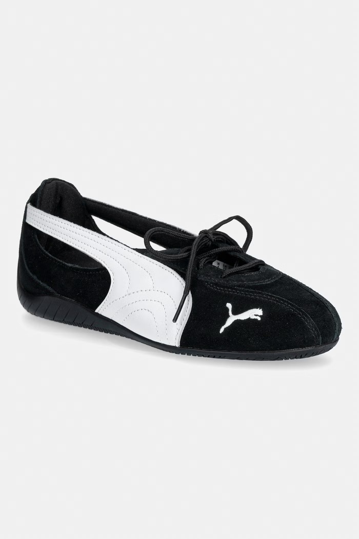 Puma baleriny skórzane Speedcat Ballet Nova czarny 408340