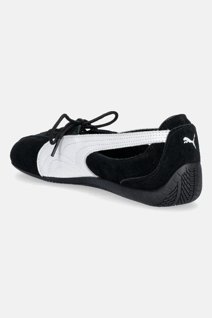 Obuwie Puma baleriny skórzane Speedcat Ballet Nova 408340 czarny