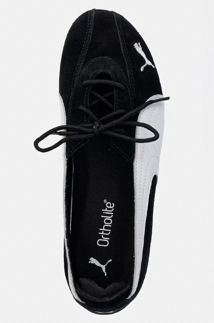 Puma baleriny skórzane Speedcat Ballet Nova czarny 408340