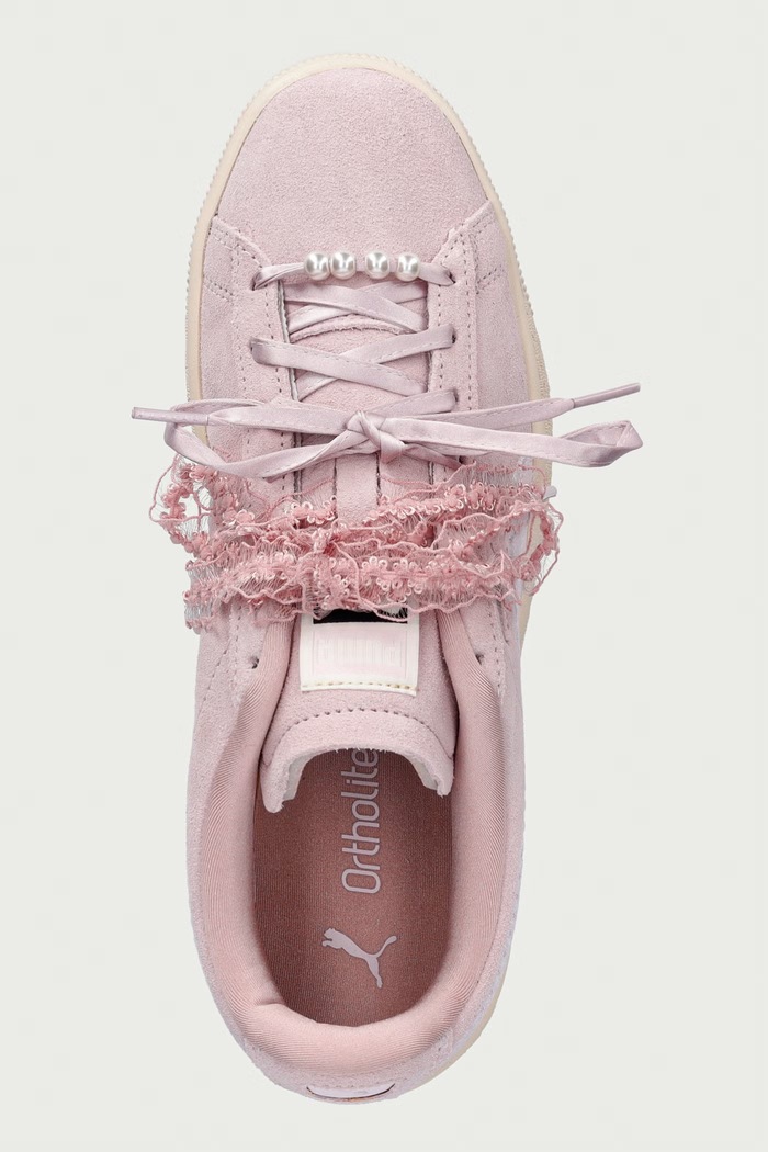 Suede Bloom sneakersy damskie zamszowe Puma 408330 różowy