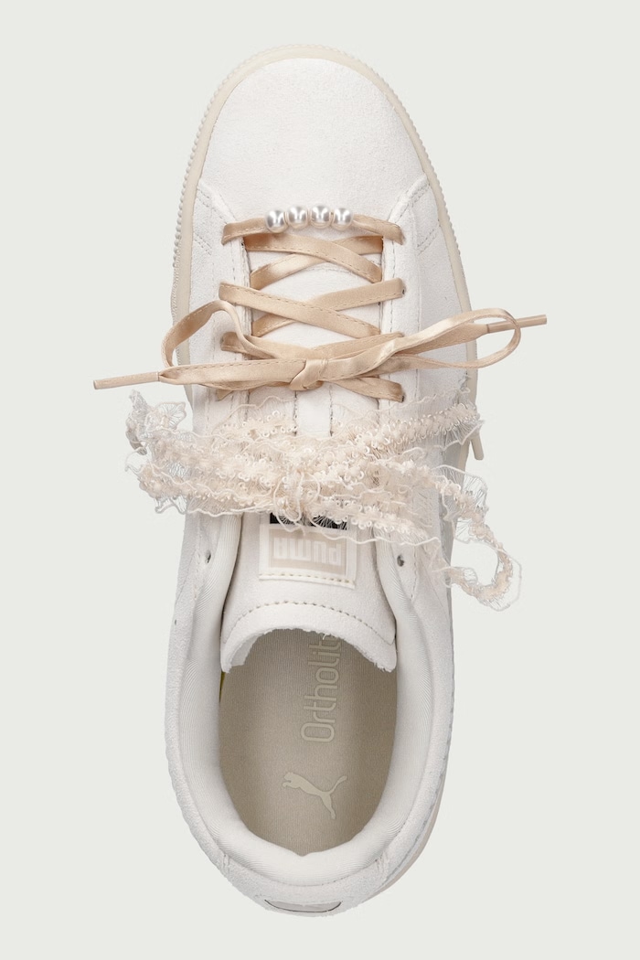 Suede Bloom sneakers Women's suede Puma 408330 beige