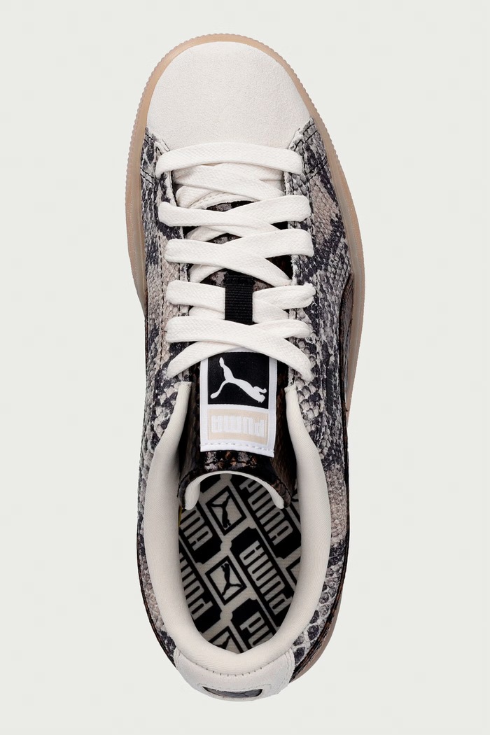 Suede Snake sneakersy damskie skórzane Puma 408329 beżowy