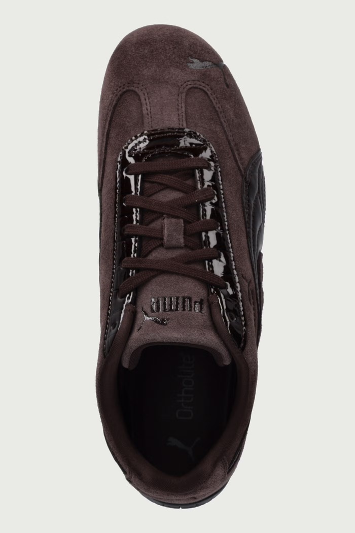 Speedcat Croc sneakersy damskie zamszowe Puma 407674 brązowy