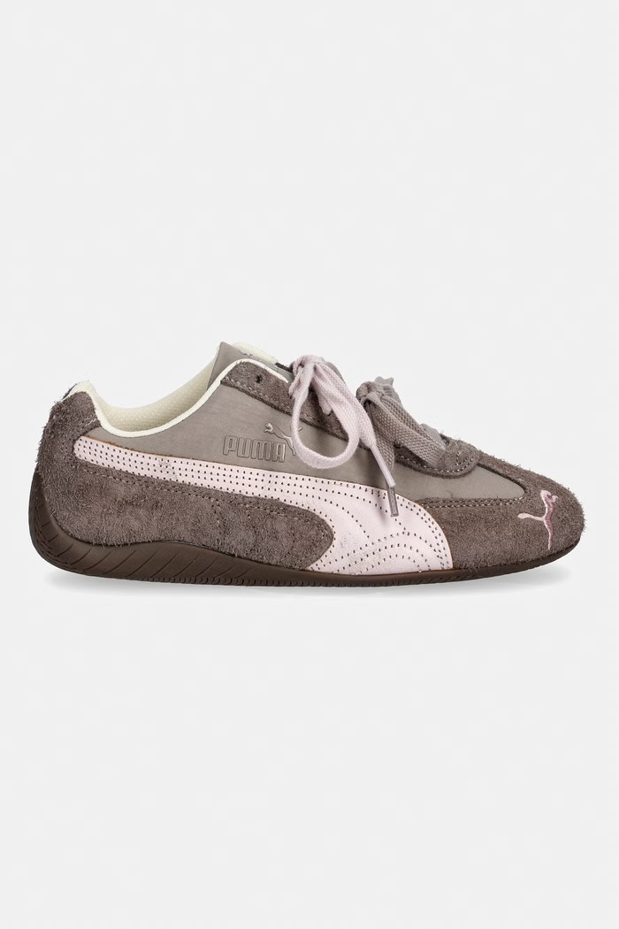 Puma Speedcat Brushed Luxe sneakersy damskie skórzane 407672 brązowy AW26