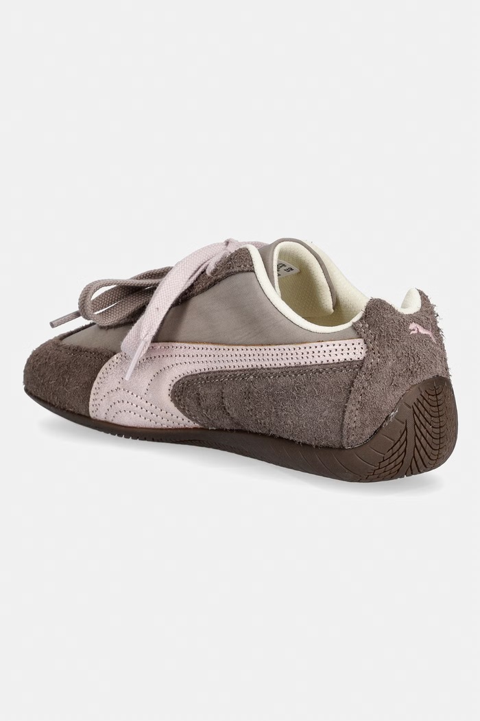 Obuwie Puma Speedcat Brushed Luxe sneakersy damskie skórzane 407672 brązowy