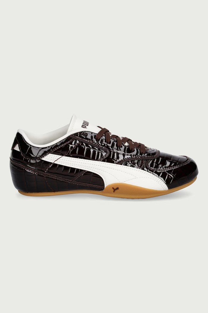 Puma Bella Mina Croc sneakersy damskie 407668 brązowy AW26