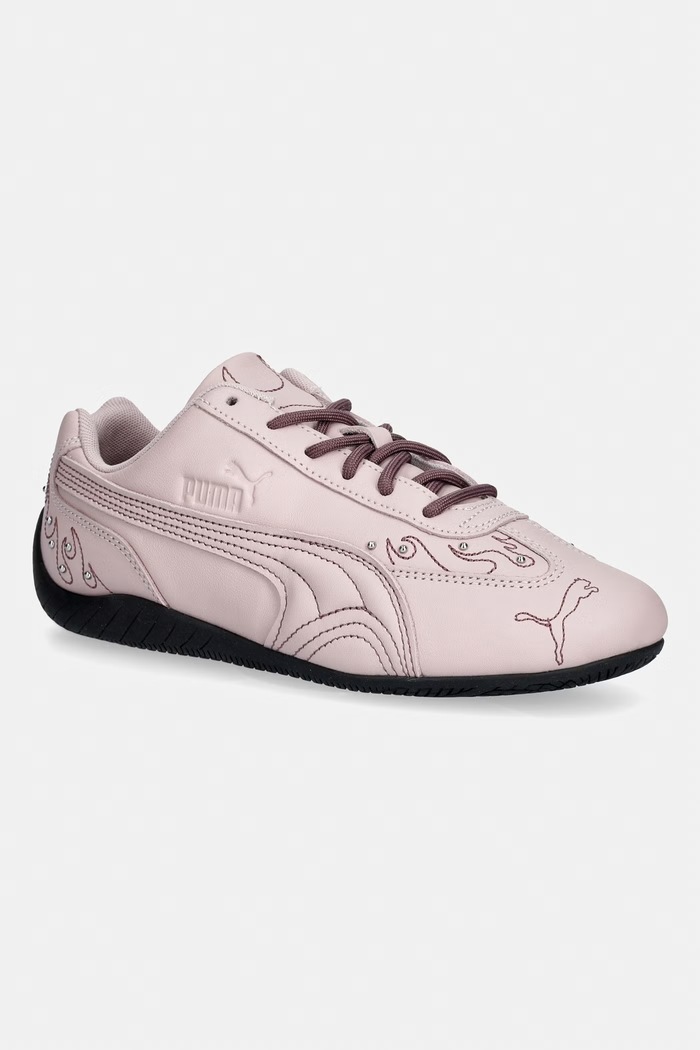 Puma Speedcat Embellished sneakersy damskie skórzane fioletowy 407256