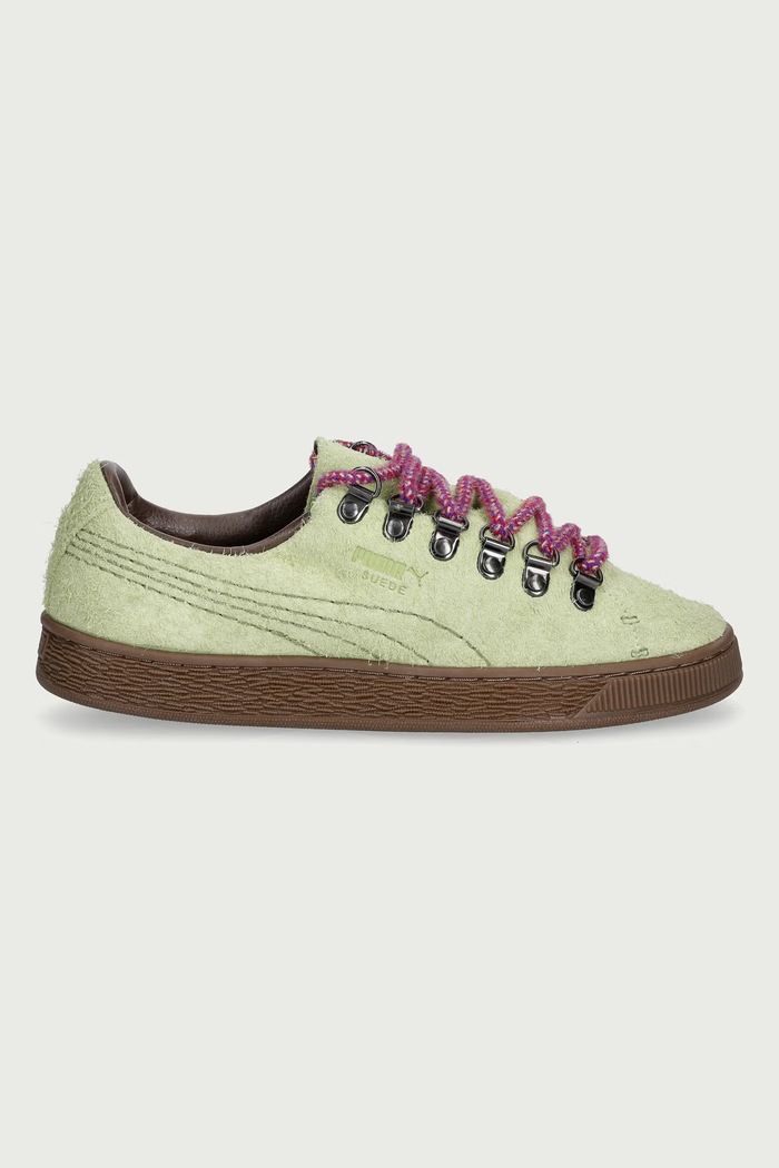Puma Suede Hike sneakersy damskie skórzane 407166 zielony AW26