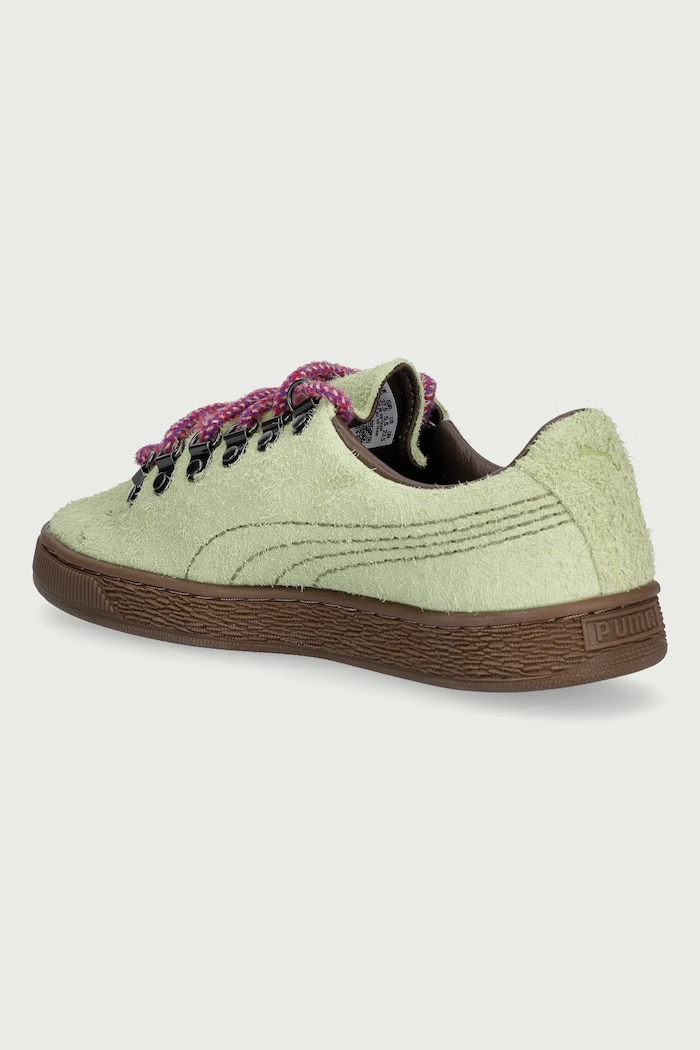 Obuwie Puma Suede Hike sneakersy damskie skórzane 407166 zielony