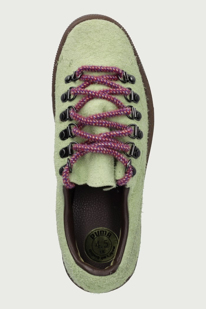 Suede Hike sneakersy damskie skórzane Puma 407166 zielony