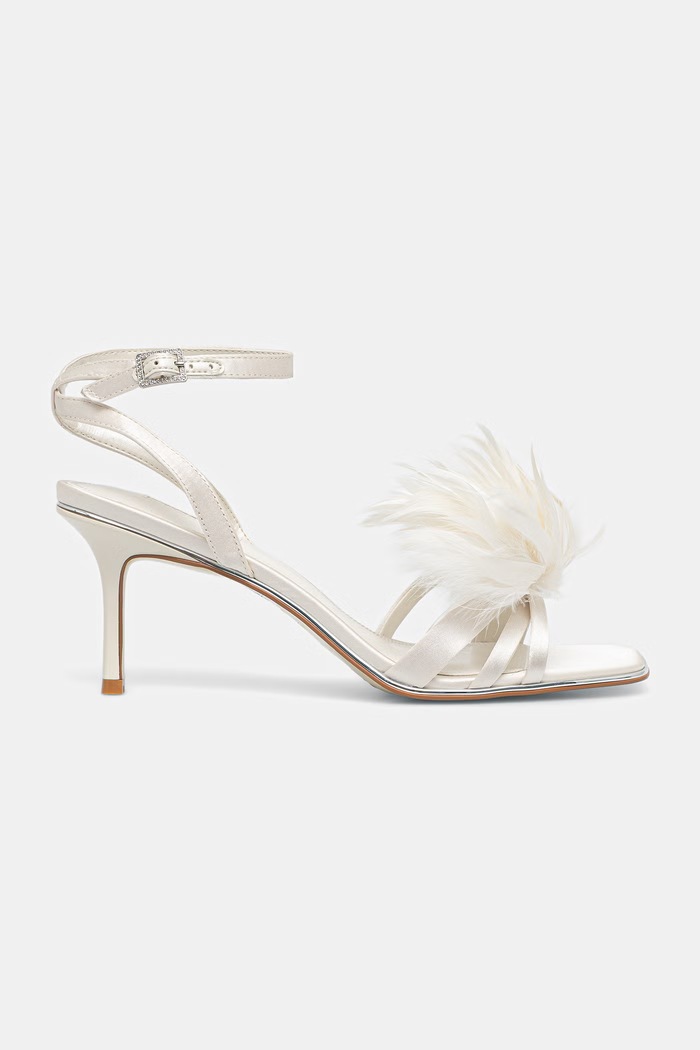 Dune London sandále na vysokom podpätku MYLOVE 1312503940032513 béžová AW26