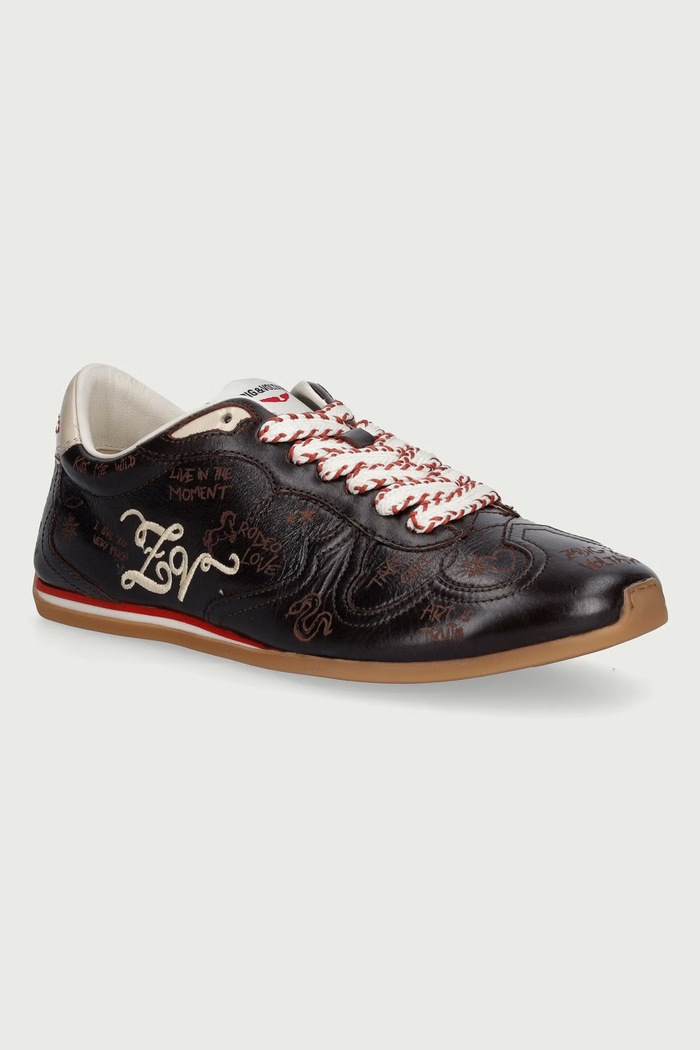 Zadig&Voltaire ZV Dance sneakers γυναικεία δερμάτινα καφέ SWSN01670