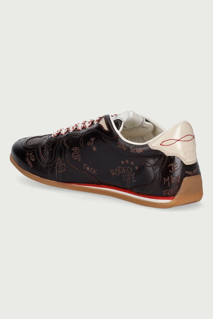 Παπούτσια Zadig&Voltaire ZV Dance sneakers γυναικεία δερμάτινα SWSN01670 καφέ