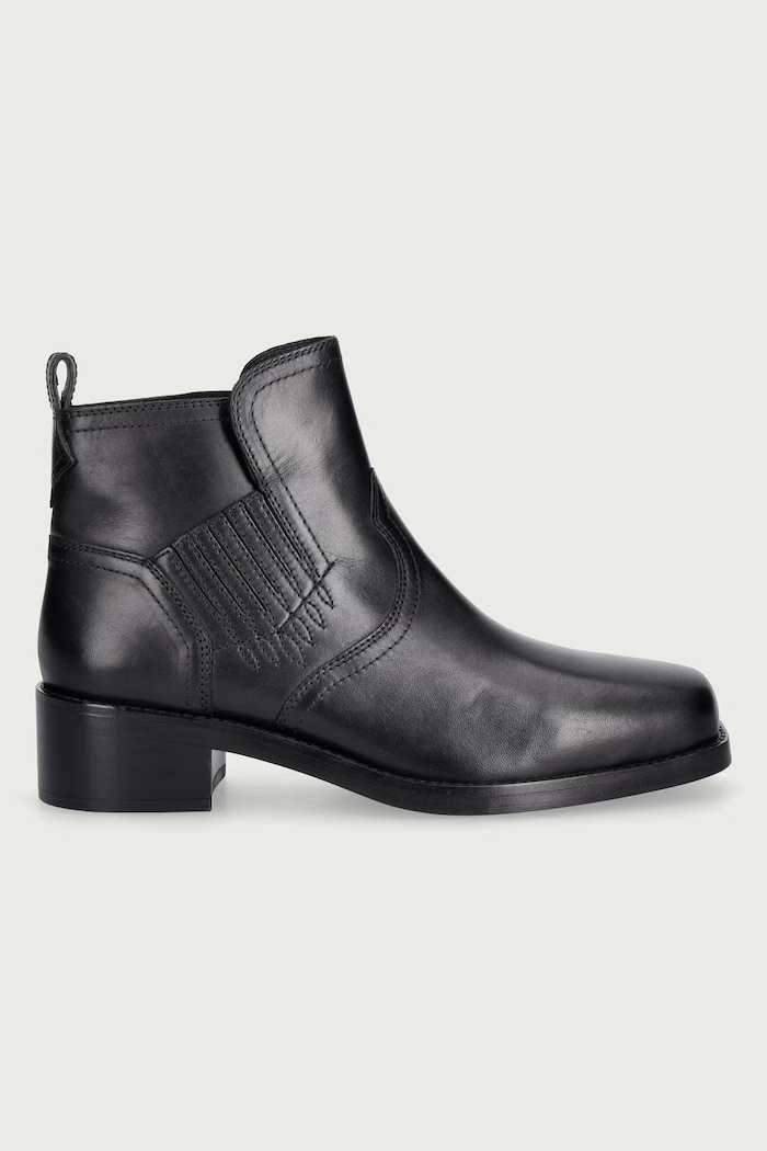 Zadig&Voltaire Μποτάκια Γυναικεία δερμάτινα Igata Smooth Cow Skin SWCT02167 μαύρο AW26
