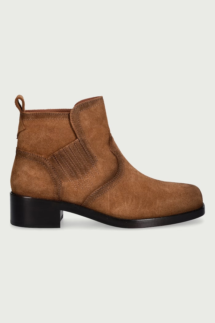 Zadig&Voltaire Bokacsizma női velúr Igata Suede SWCT02150 barna AW26