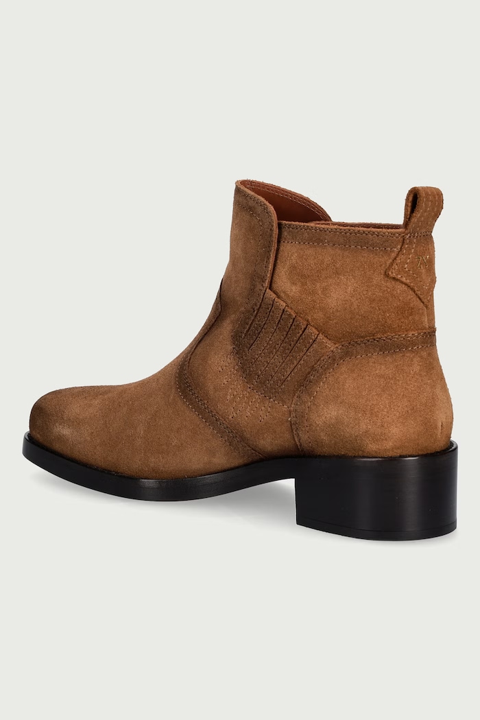 Obuwie Zadig&Voltaire Botki damskie zamszowe Igata Suede SWCT02150 brązowy