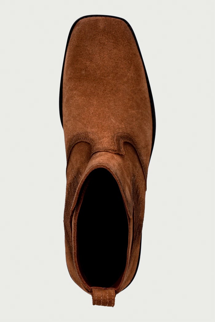Členkové čižmy dámske semišové Igata Suede Zadig&Voltaire SWCT02150 hnedá