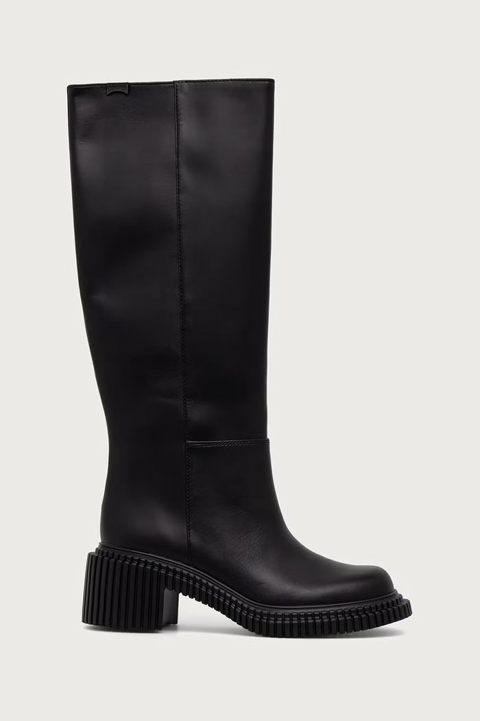 Camper Μπότες block heel Γυναικείες δερμάτινες Pix London K400842.001 μαύρο AW26