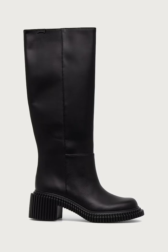 Camper Μπότες block heel Γυναικείες δερμάτινες Pix London K400842.001 μαύρο AW26