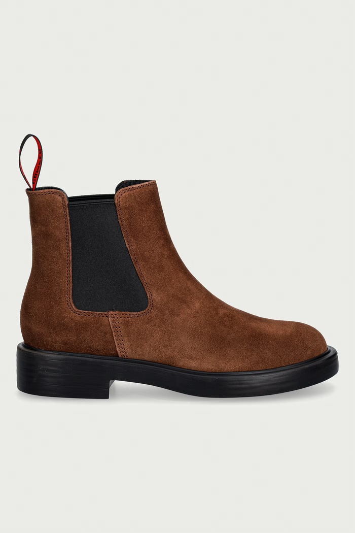 Camper боти челси дамски от велур Dean K400761.010 кафяв AW26