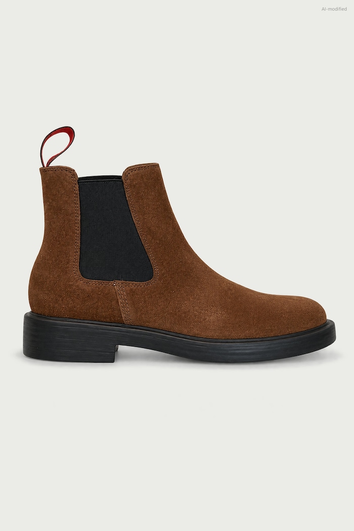Camper Ghete scurte pentru femei din piele întoarsă Dean K400761.010 maro AW26