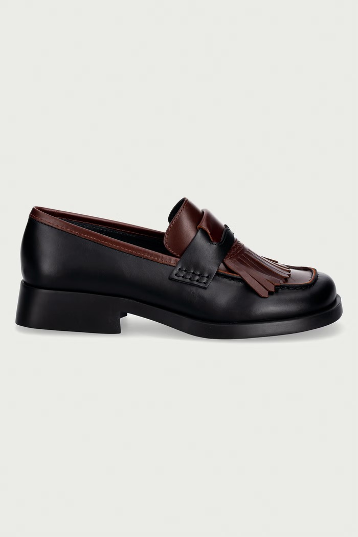 Scarpe Camper mocassini da donna in pelle TWS K201996.002 marrone