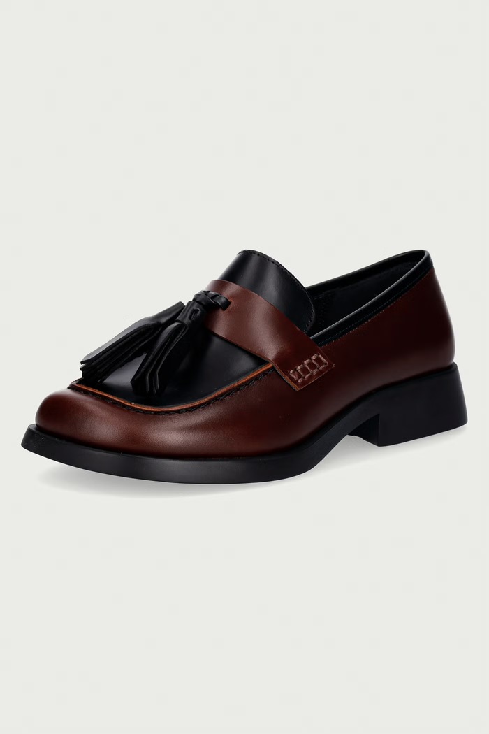 Camper mocassini da donna in pelle TWS K201996.002 marrone