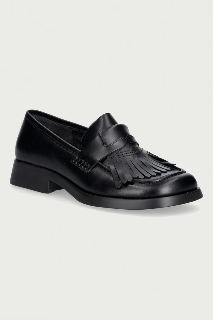 Camper mokasíny dámské kožené TWS K201996.001 černá AW26