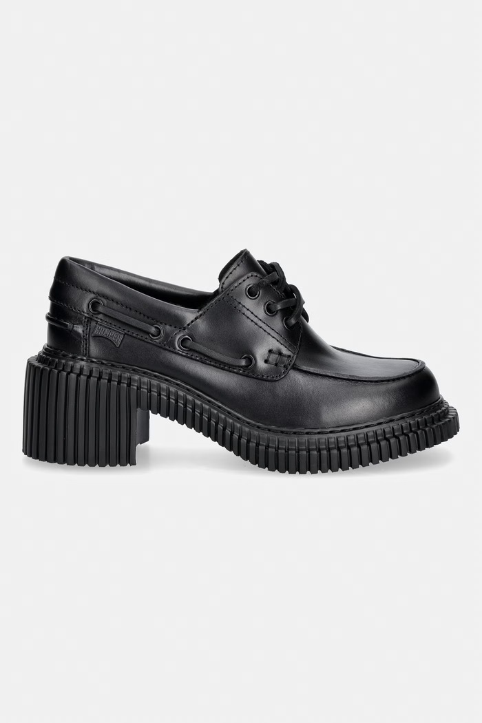 Camper półbuty damskie skórzane Pix London K201812.005 czarny AW26