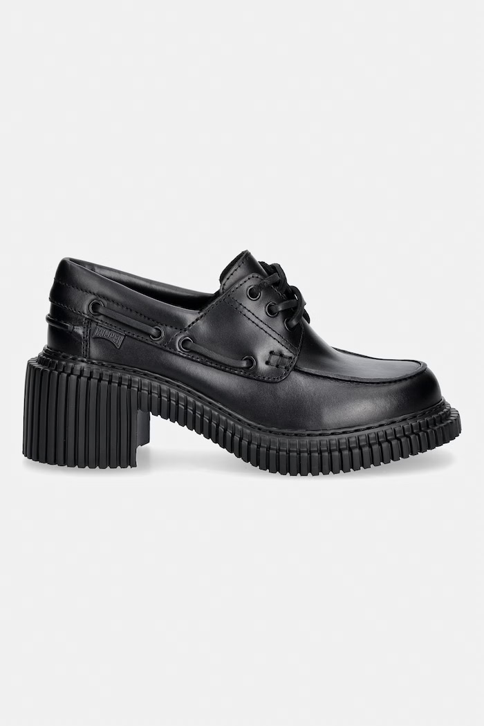 Camper półbuty damskie skórzane Pix London K201812.005 czarny AW26