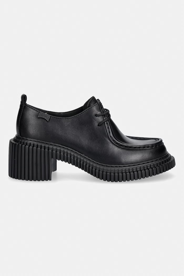 Camper Polobotky na sloupku kožené Pix London K201961.001 černá AW26