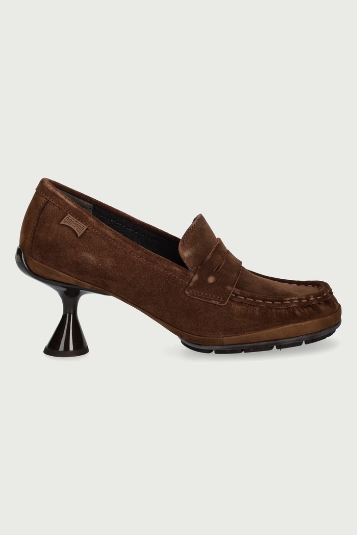 Camper Lodičky semišové Right Left K201978.003 hnedá AW26