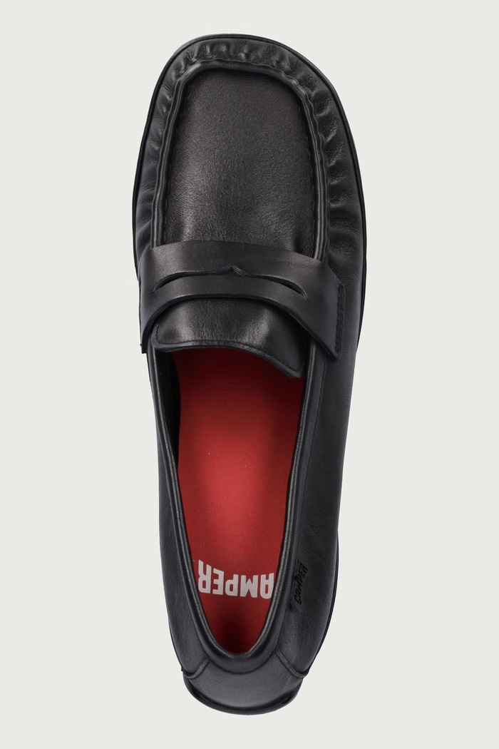 Cipele s potpeticom od kože Right Left Camper K201978.001 crna