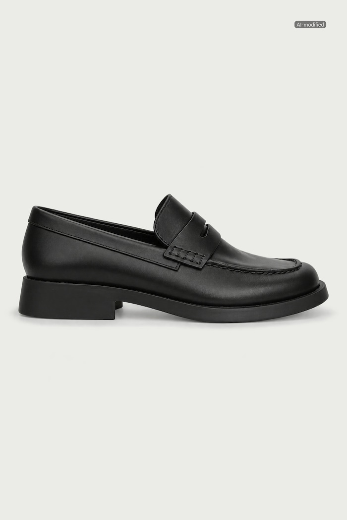Camper Mokasyny damskie skórzane Donna K201919.003 czarny AW26