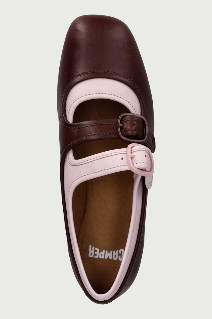 Baleriny skórzane Casi Myra Camper K201952.003 brązowy