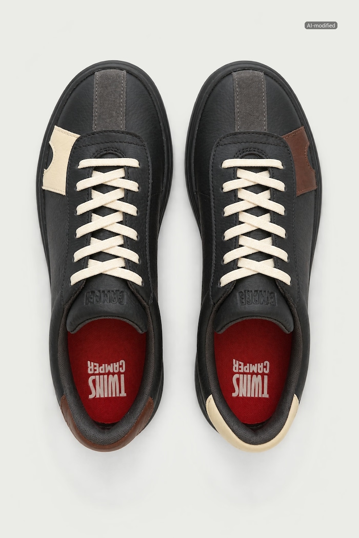 TWS sneakersy damskie skórzane Camper K201909.006 czarny
