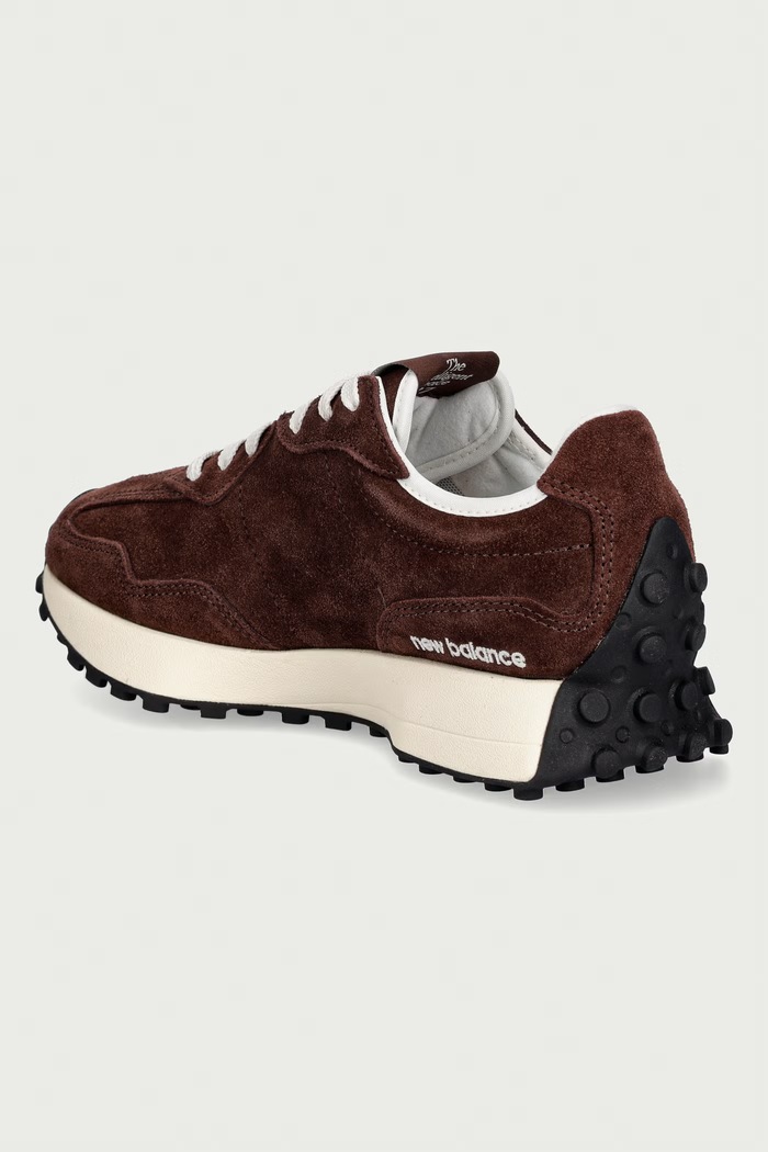 Obuća New Balance 327 tenisice za žene od brušene kože W32714Q smeđa